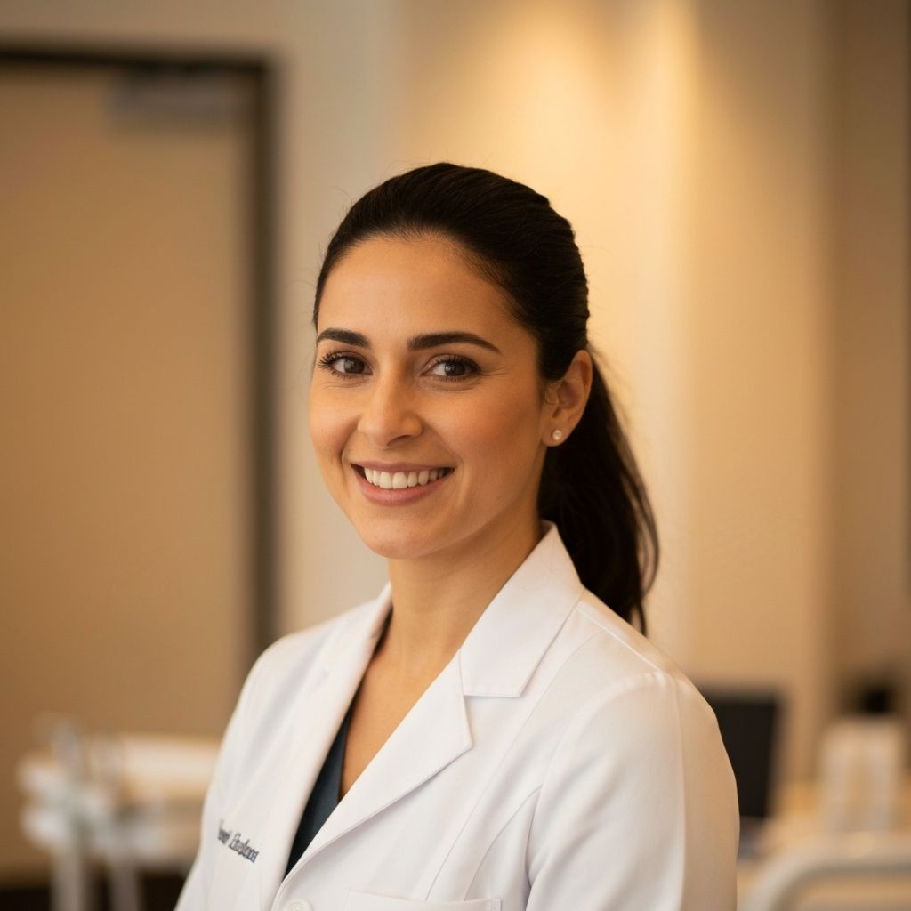 Dr. Sarah Chen, lead dentist at Aurora Dental Studio